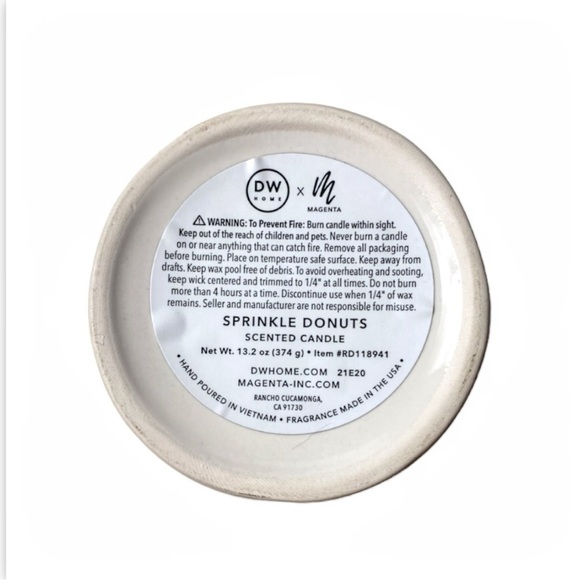 New Rae Dunn Ceramic Rainbow Love 13.2 Ounce Covered Candle - Picture 10 of 11